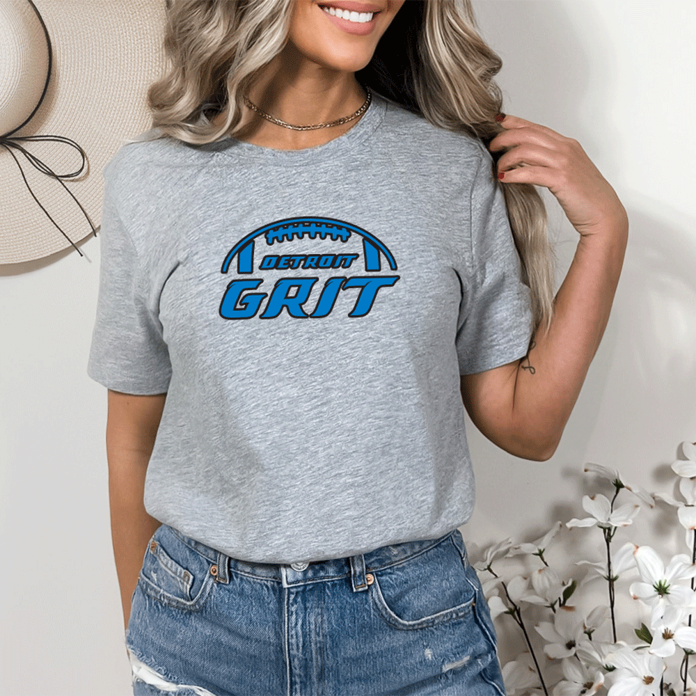 "Detroit Grit" Relaxed Fit Crew Unisex T-Shirt