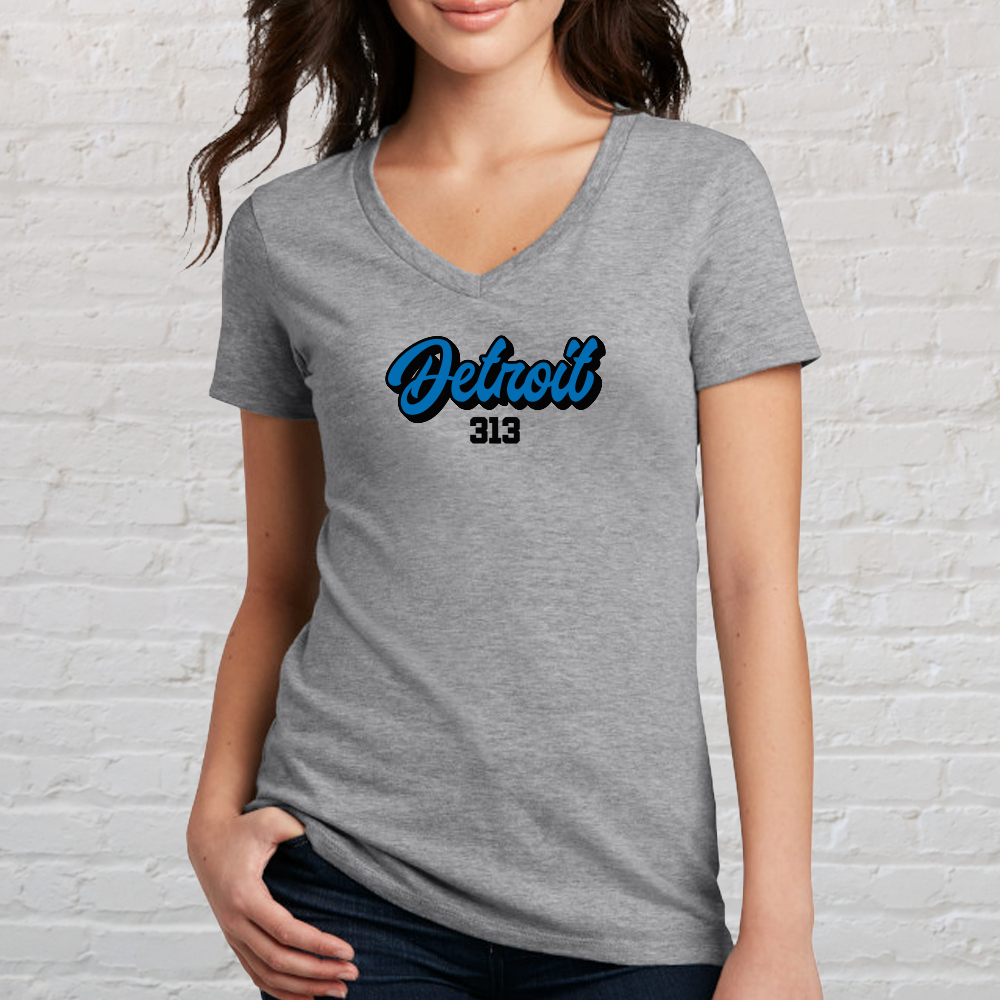 "313 Football" Women's V-Neck