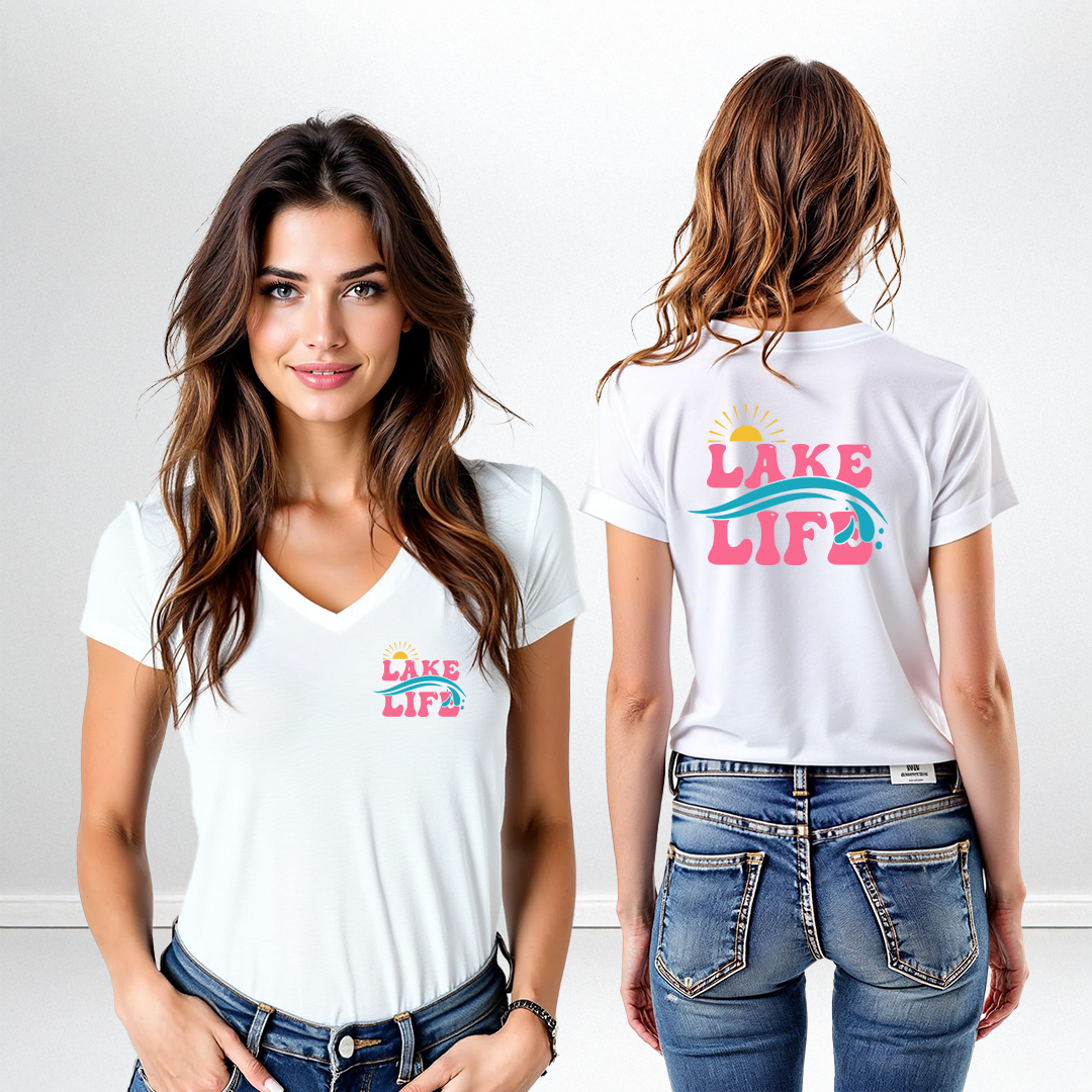 "Summer Lake Life" Women's V-Neck