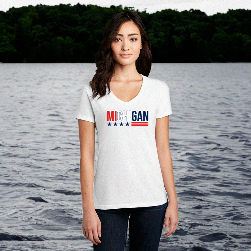 "Stars & Stripes" Women's V-Neck