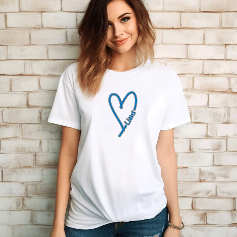 "Lion Heart" Relaxed Fit Crew Unisex T-Shirt