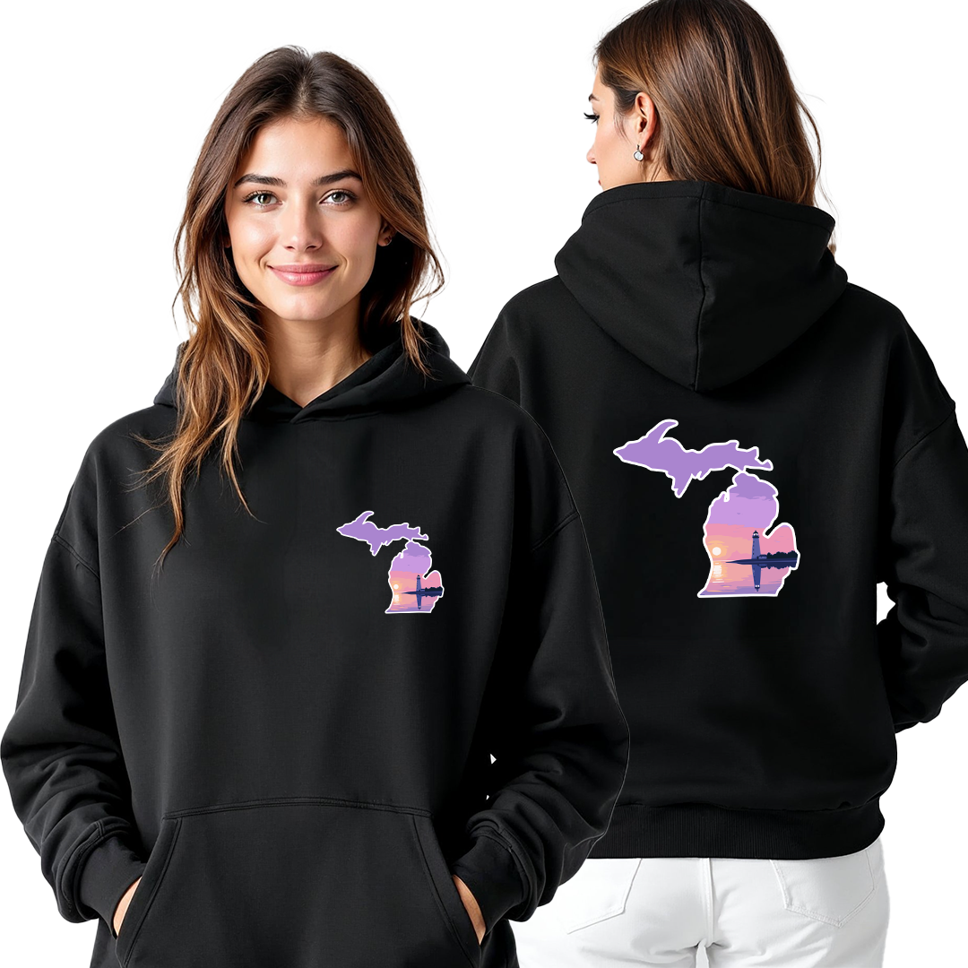 "Michigan Beacon" Relaxed Fit Classic Unisex Hoodie