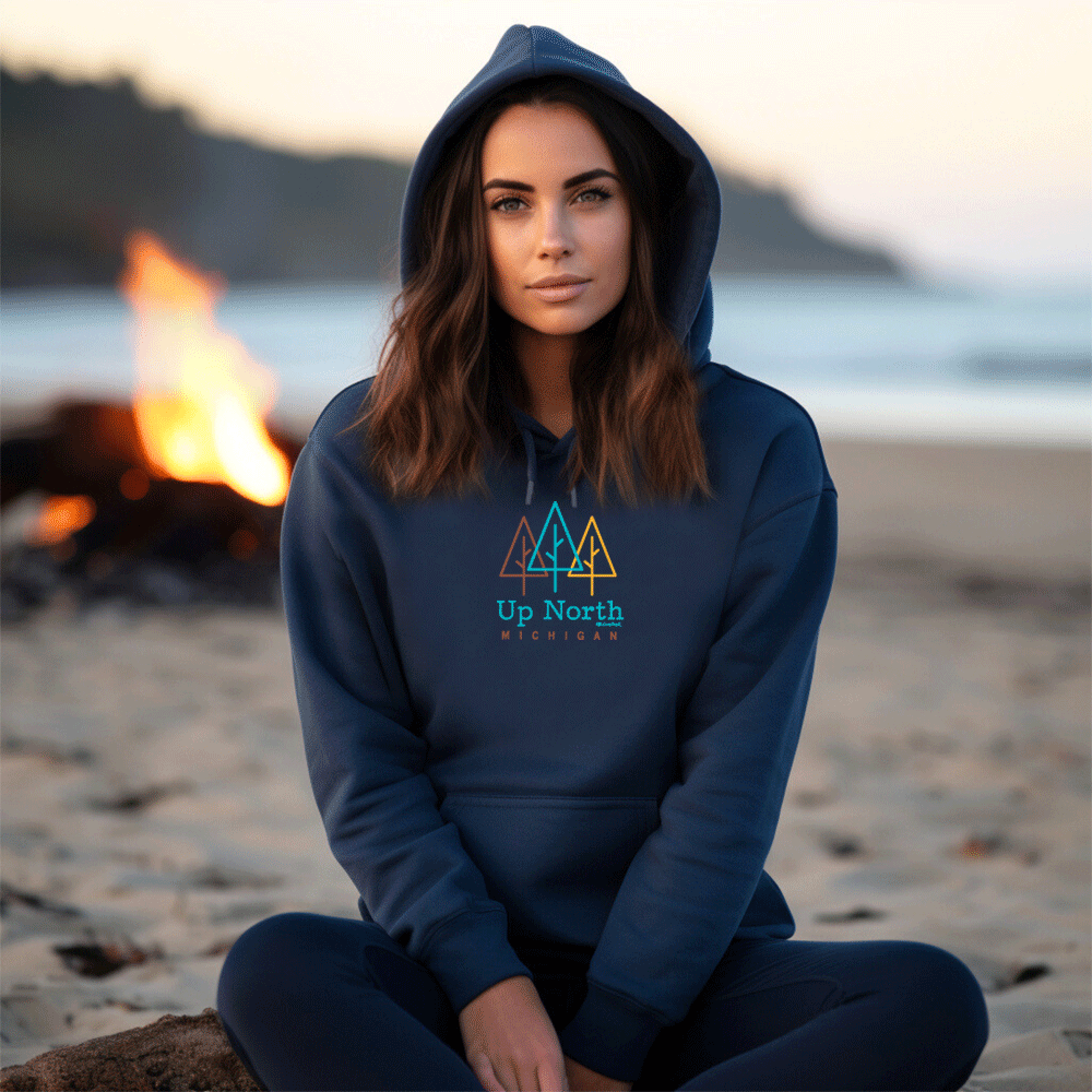 "Beautiful Up North" Relaxed Fit Classic Unisex Hoodie