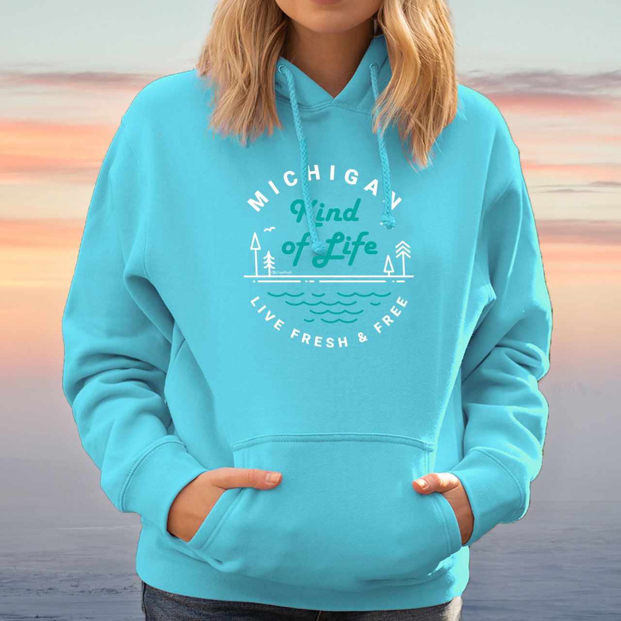 "Michigan Kind Of Life" Relaxed Fit Classic Unisex Hoodie