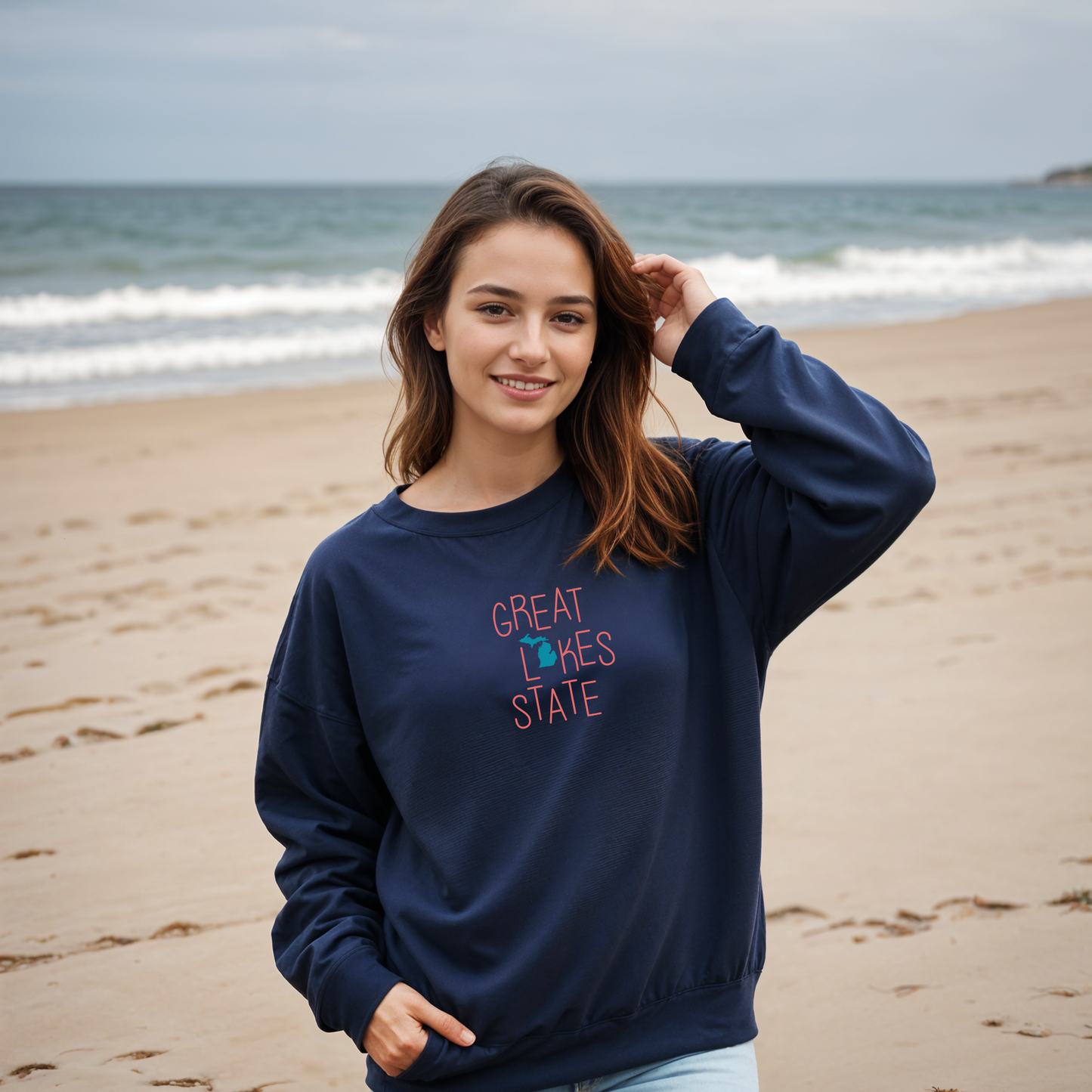 "Lakeside Pride" Relaxed Fit Classic Crew Unisex Sweatshirt