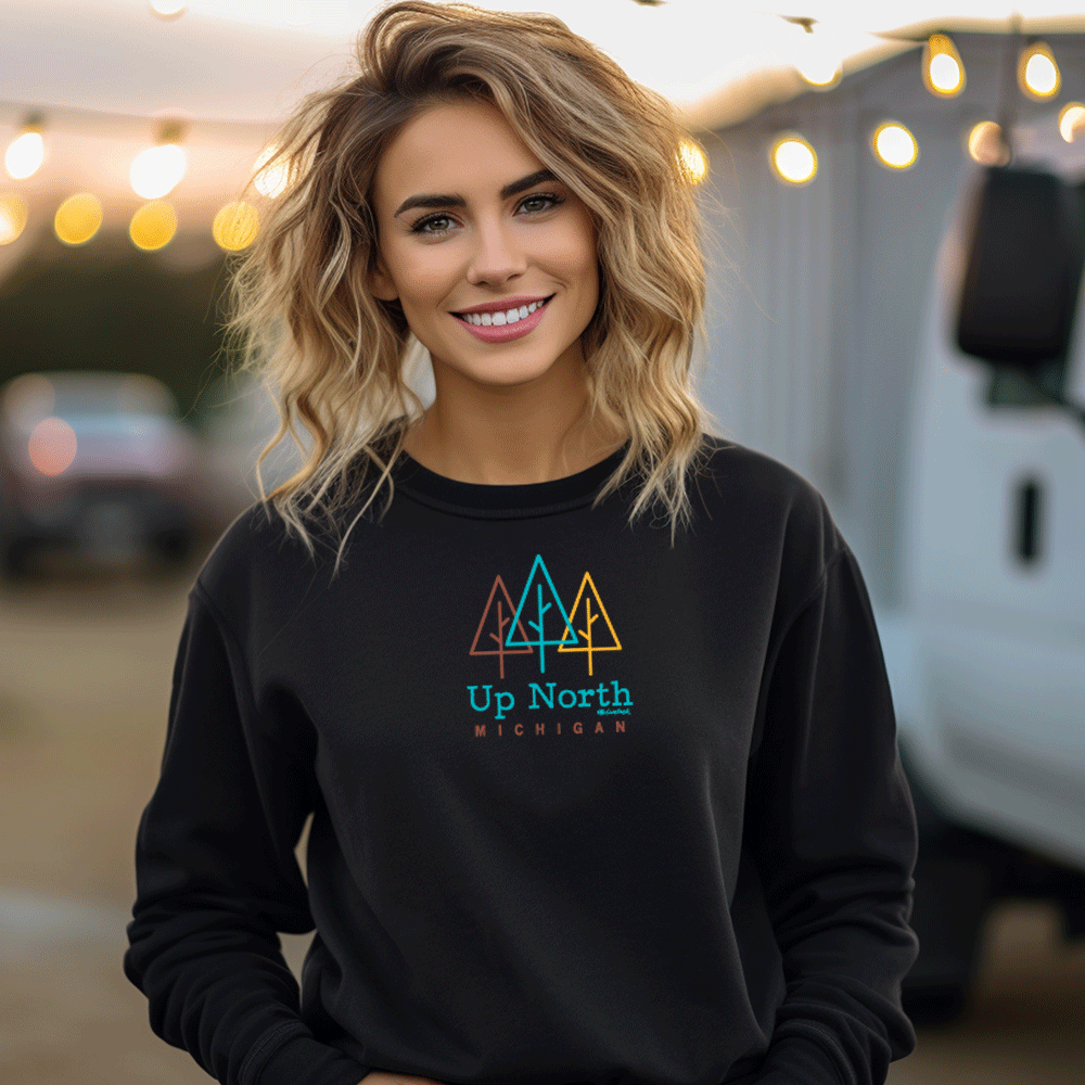 "Beautiful Up North" Relaxed Fit Classic Crew Unisex Sweatshirt