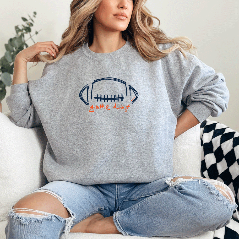 "Game Day" Relaxed Fit Classic Crew Unisex Sweatshirt