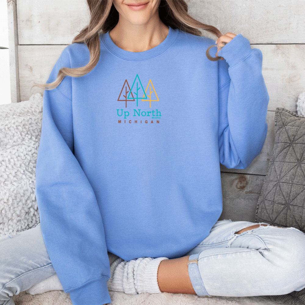 "Beautiful Up North" Relaxed Fit Classic Crew Unisex Sweatshirt