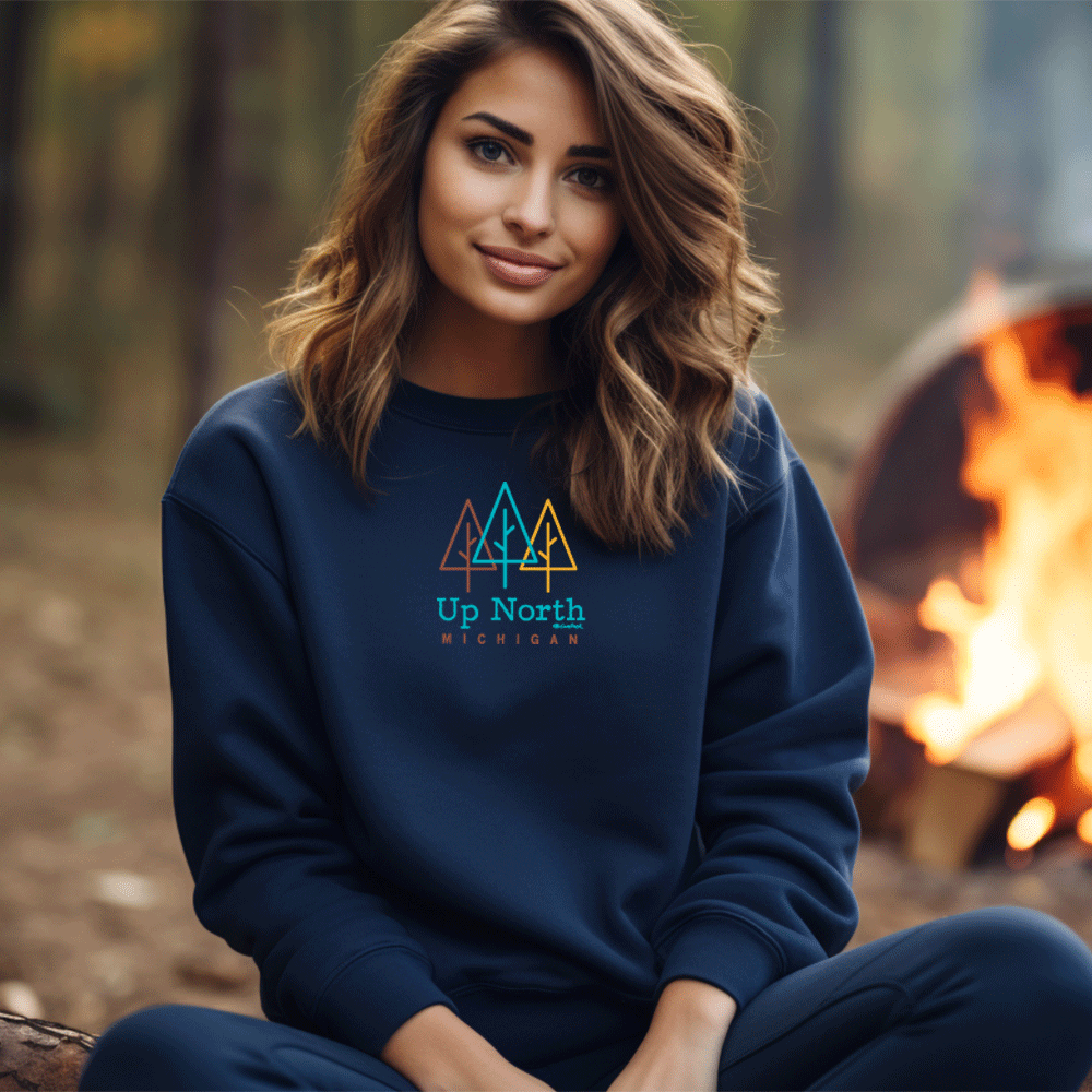 "Beautiful Up North" Relaxed Fit Classic Crew Unisex Sweatshirt