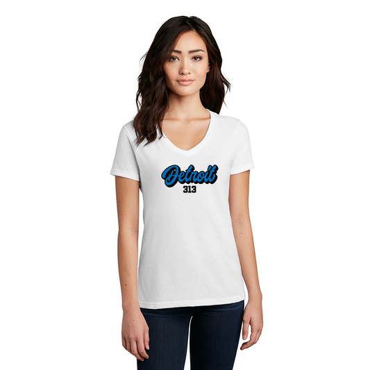"313 Football" Women's V-Neck