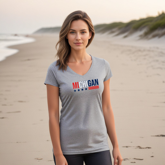"Stars & Stripes" Women's V-Neck