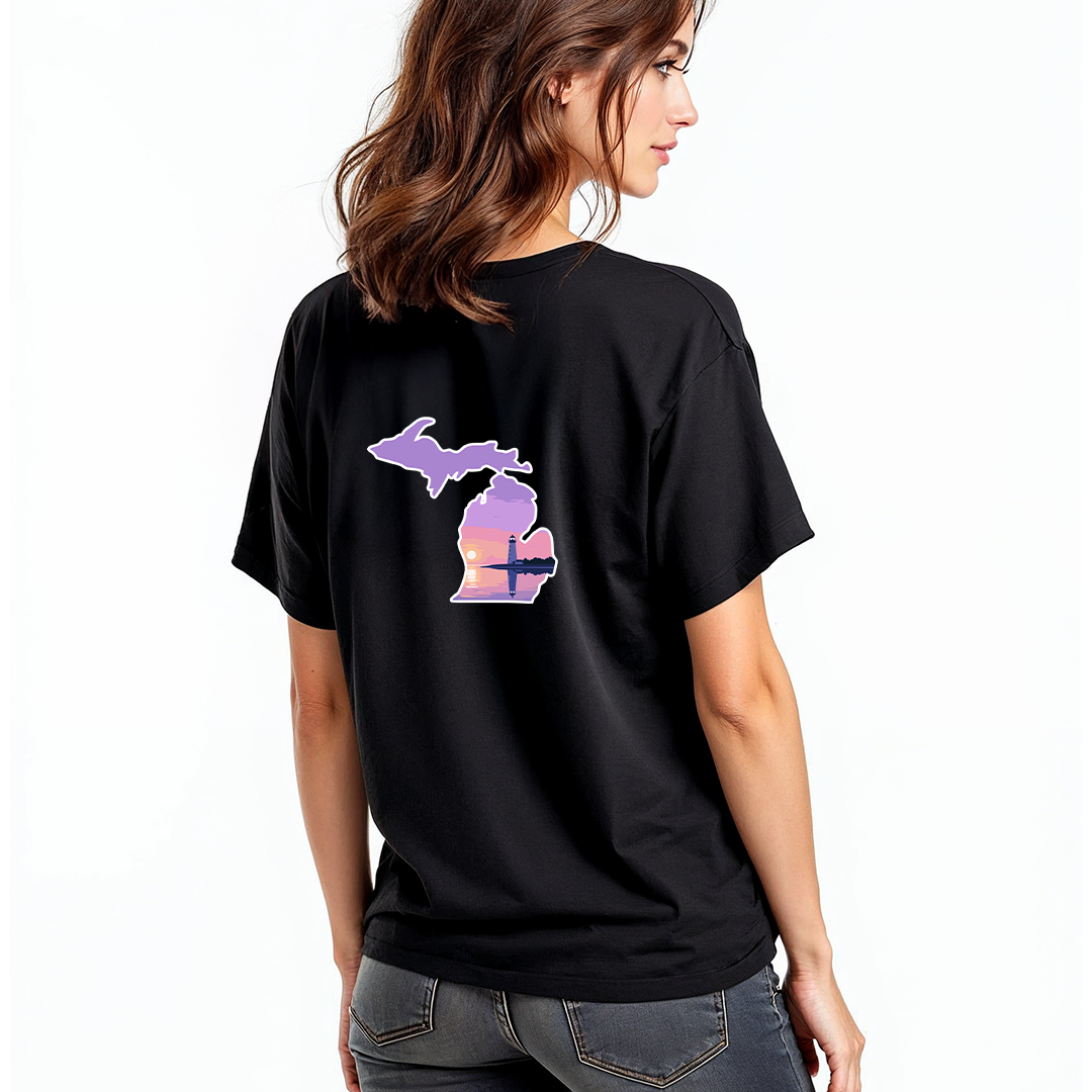 "Michigan Beacon" Relaxed Fit Crew Unisex T-Shirt