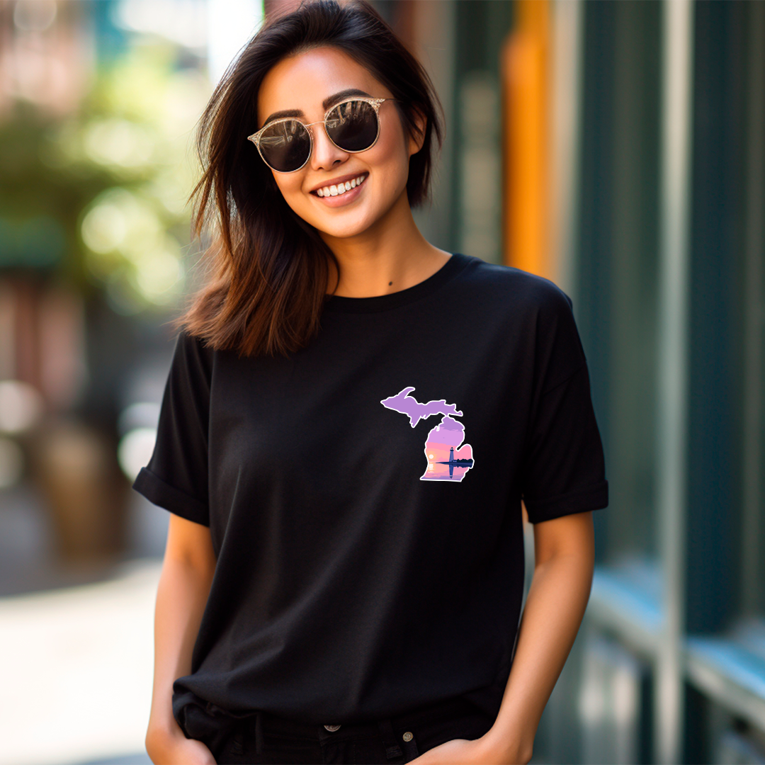 "Michigan Beacon" Relaxed Fit Crew Unisex T-Shirt