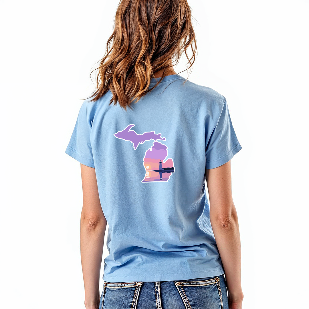 "Michigan Beacon" Relaxed Fit Crew Unisex T-Shirt