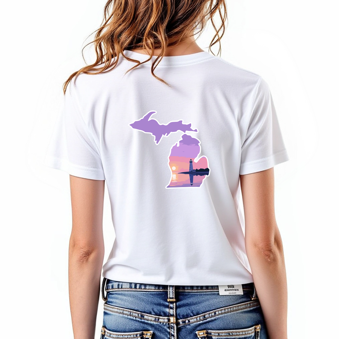 "Michigan Beacon" Relaxed Fit Crew Unisex T-Shirt