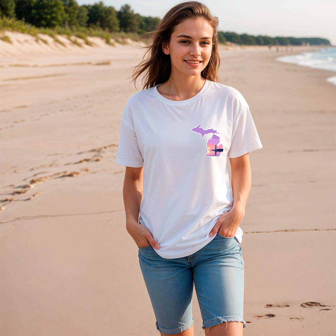 "Michigan Beacon" Relaxed Fit Crew Unisex T-Shirt
