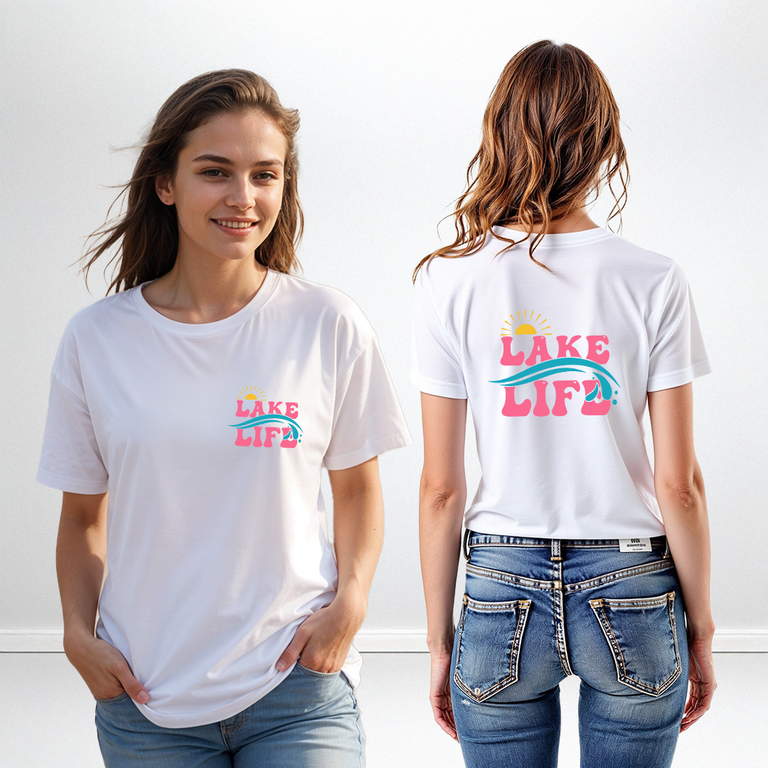 "Summer Lake Life" Relaxed Fit Crew Unisex T-Shirt