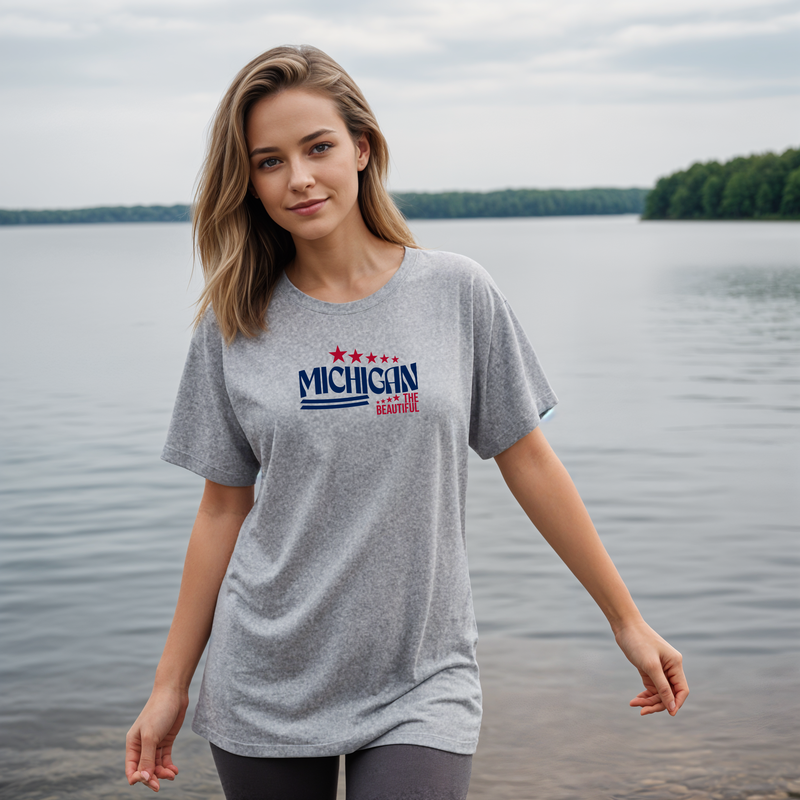 "Michigan The Beautiful" Relaxed Fit Crew Unisex T-Shirt
