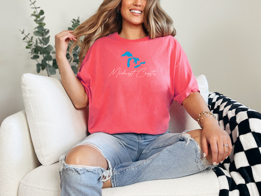 "Midwest Coast" Relaxed Fit Crew Unisex T-Shirt