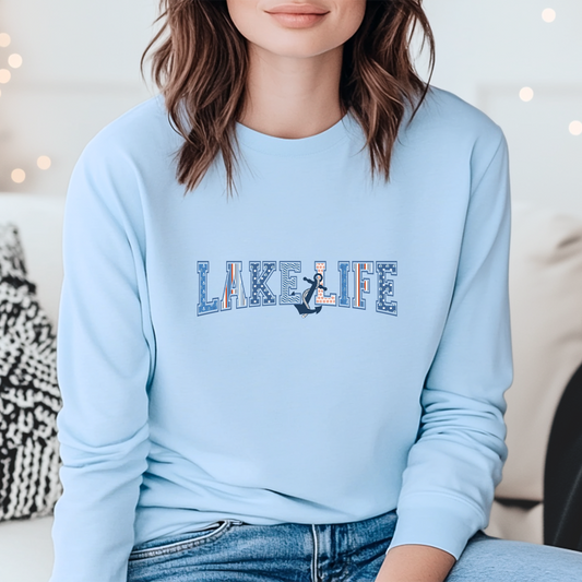 "American Lake Life" Relaxed Fit Long Sleeve Unisex T-Shirt