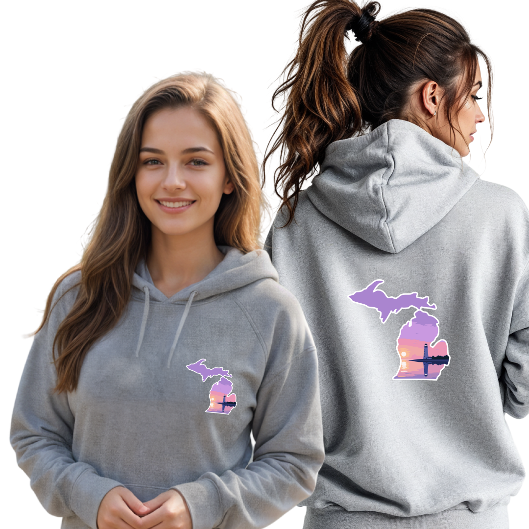 "Michigan Beacon" Relaxed Fit Classic Unisex Hoodie