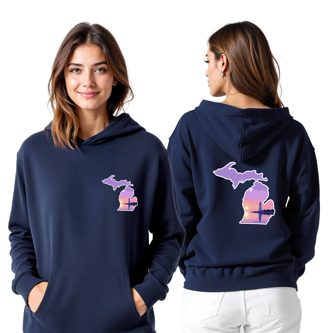 "Michigan Beacon" Relaxed Fit Classic Unisex Hoodie