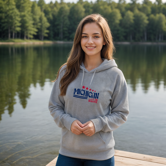 "Michigan The Beautiful" Relaxed Fit Classic Unisex Hoodie