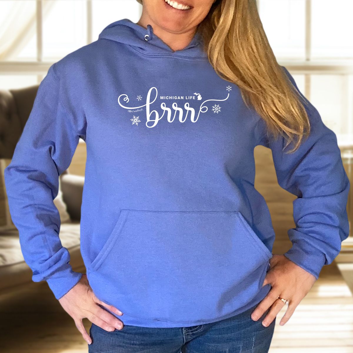 "Brrr... It's Cold In Michigan" Relaxed Fit Classic Unisex Hoodie