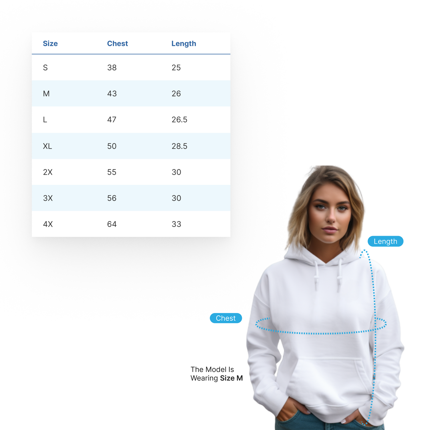 "Merry Christmas Deer" Relaxed Fit Classic Unisex Hoodie