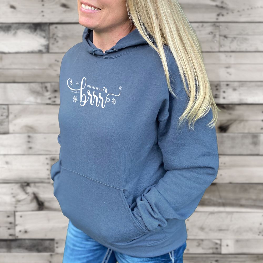 "Brrr... It's Cold In Michigan" Relaxed Fit Classic Unisex Hoodie