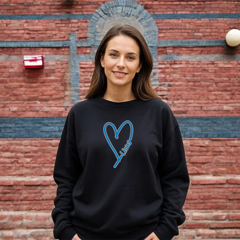 "Lion Heart" Relaxed Fit Classic Crew Unisex Sweatshirt
