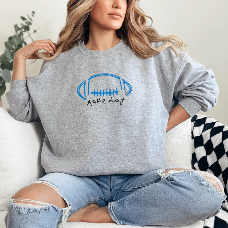 "Game Day" Relaxed Fit Classic Crew Unisex Sweatshirt