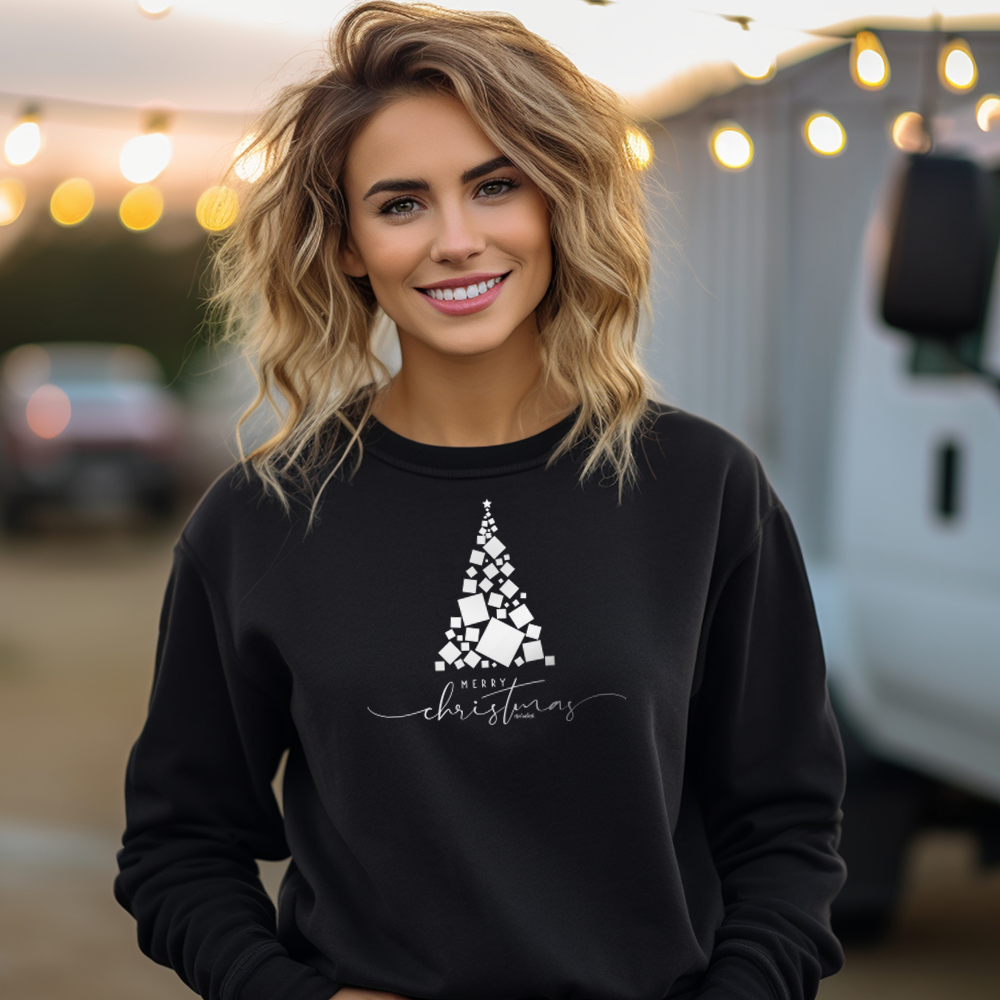 "Merry Christmas" Relaxed Fit Classic Crew Unisex Sweatshirt