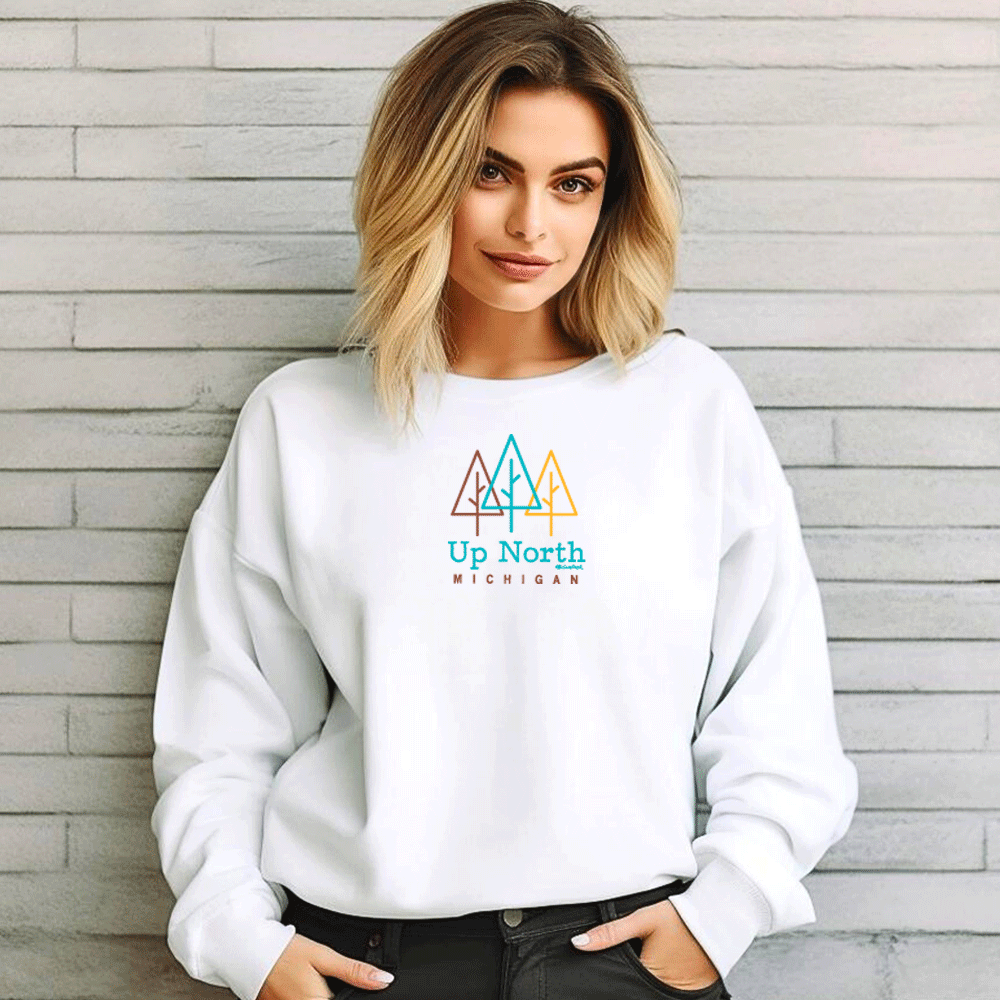 "Beautiful Up North" Relaxed Fit Classic Crew Unisex Sweatshirt