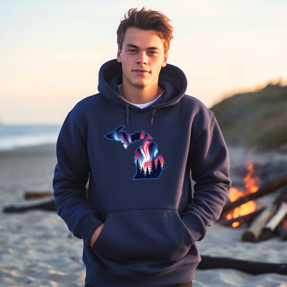 "4th of July Northern Lights" Men's Classic Hoodie