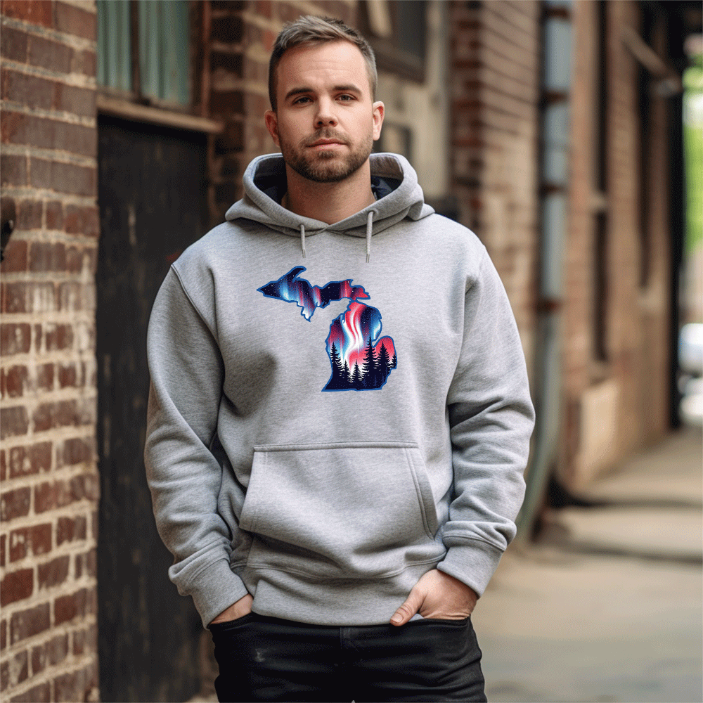 "4th of July Northern Lights" Men's Classic Hoodie