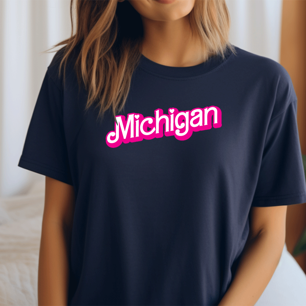 "Michigan Barbie" Relaxed Fit Crew Unisex T-Shirt