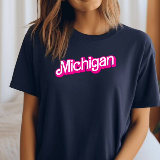 "Michigan Barbie" Relaxed Fit Crew Unisex T-Shirt