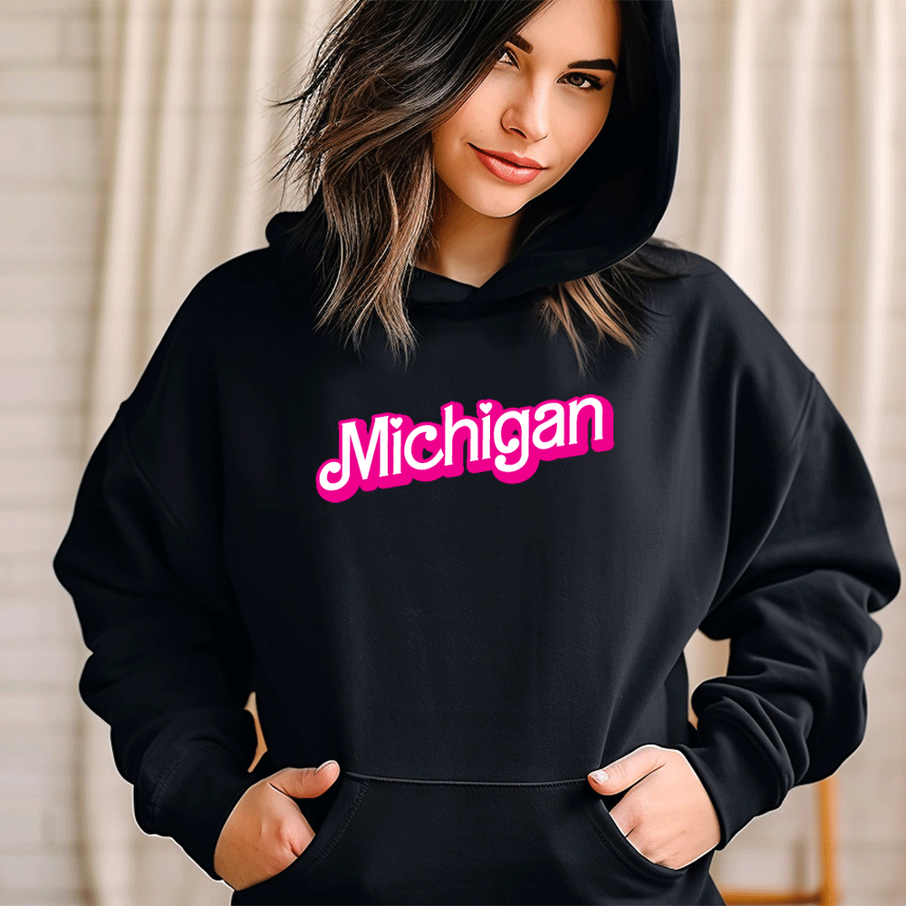 "Michigan Barbie" Relaxed Fit Classic Unisex Hoodie