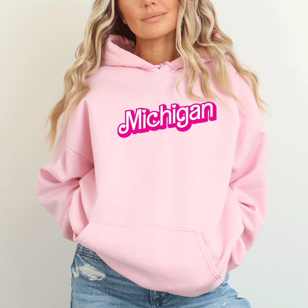 "Michigan Barbie" Relaxed Fit Classic Unisex Hoodie
