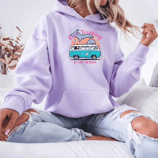 "Michigan Road Trip" Relaxed Fit Classic Unisex Hoodie