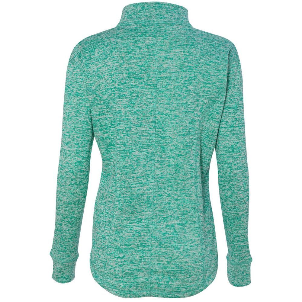 "Great Lakes Girl" Women's 2 Tone Fashion 1/4 Zip Sweatshirt