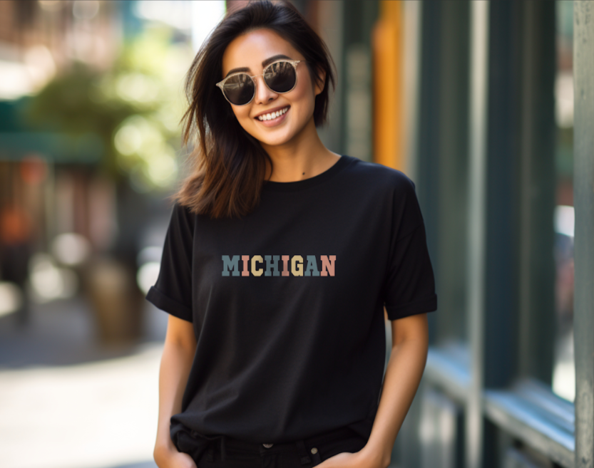 "Timeless Michigan" Relaxed Fit Crew Unisex T-Shirt